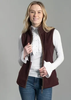 Country Fleece Gilet - Mulberry