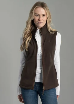 Country Fleece Gilet - Chocolate