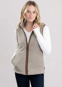 Country Fleece Gilet - Sage