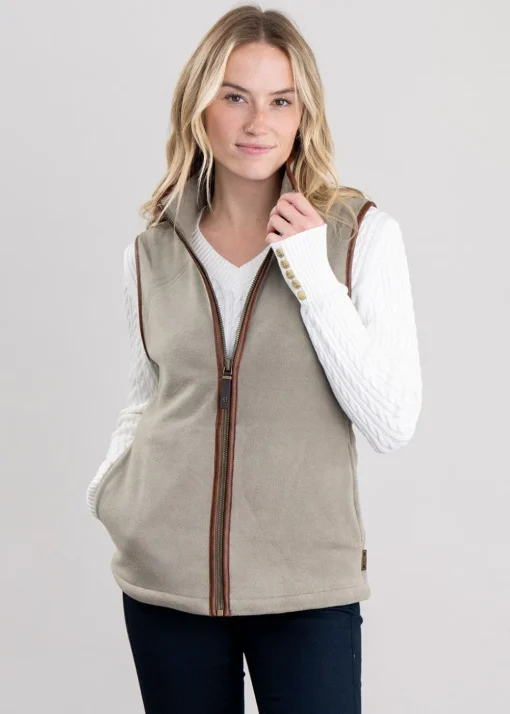 Country Fleece Gilet - Sage