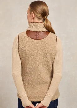 Country Fleece Gilet - Natural Borg