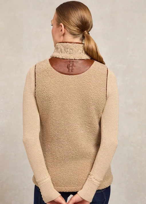 Country Fleece Gilet - Natural Borg