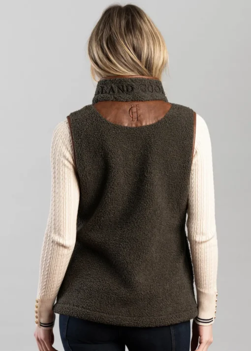 Country Fleece Gilet - Khaki Borg