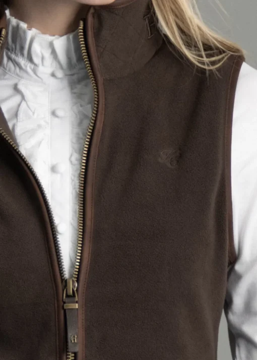 Country Fleece Gilet - Chocolate
