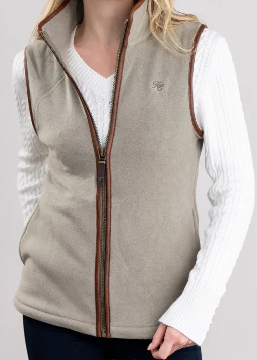 Country Fleece Gilet - Sage