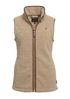Country Fleece Gilet - Natural Borg