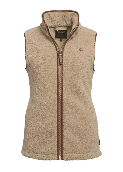 Country Fleece Gilet - Natural Borg