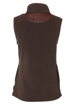Country Fleece Gilet - Chocolate