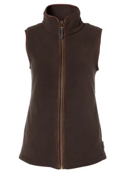 Country Fleece Gilet - Chocolate