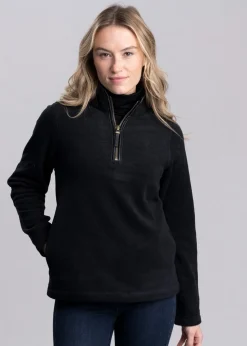 Country Fleece Quarter Zip - Black