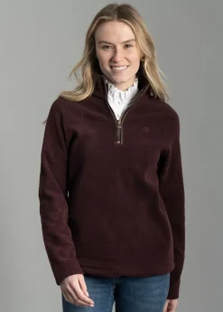 Country Fleece Quarter Zip - Mulberry