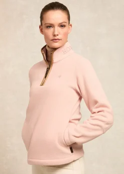 Country Fleece Quarter Zip - Soft Pink