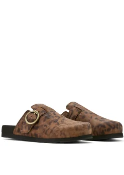 Country Mule - Leopard Suede