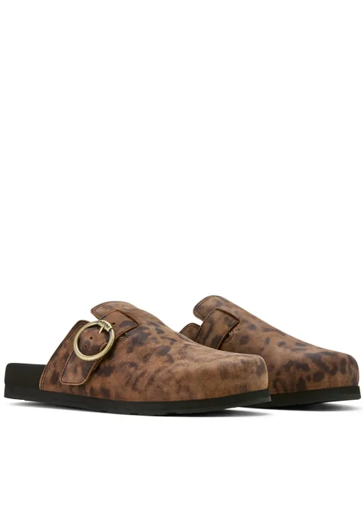 Country Mule - Leopard Suede