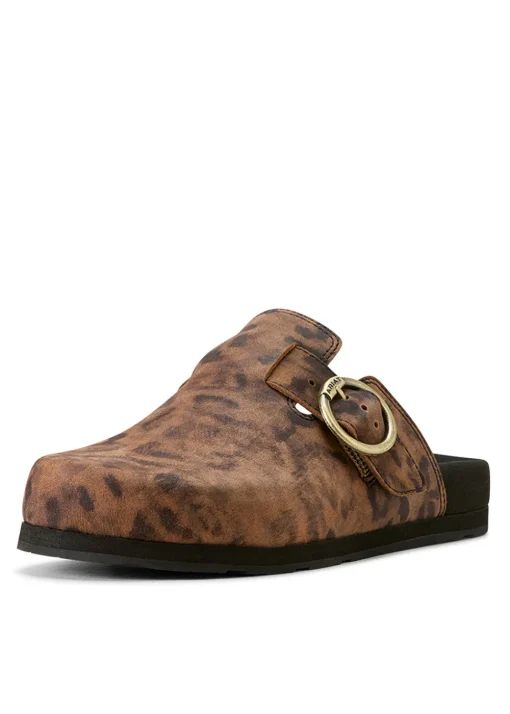 Country Mule - Leopard Suede
