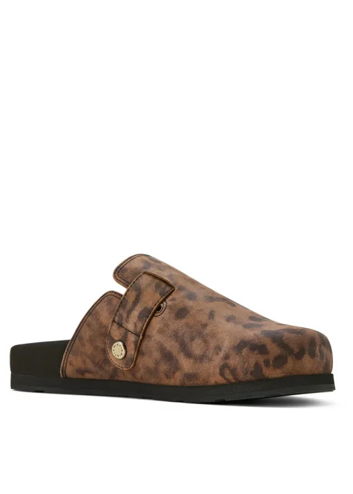Country Mule - Leopard Suede