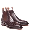 Crocodile Boots - Chestnut