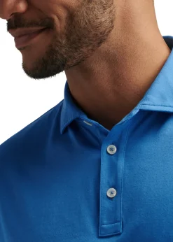 Crown Comfort Polo Shirt - Blue Poppy
