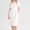 Daisy Linen Dress - Oat