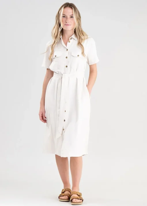 Daisy Linen Dress - Oat