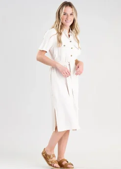 Daisy Linen Dress - Oat