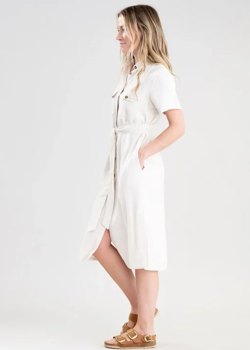 Daisy Linen Dress - Oat