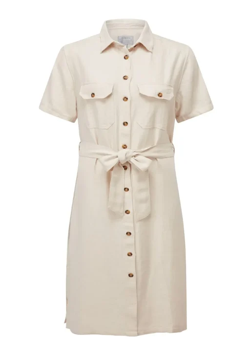 Daisy Linen Dress - Oat