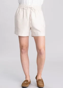 Daphne Linen Shorts - Oat