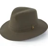 Darsham Wax Fedora - Olive