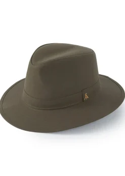 Darsham Wax Fedora - Olive