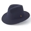 Darsham Wax Fedora - Navy