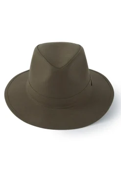 Darsham Wax Fedora - Olive