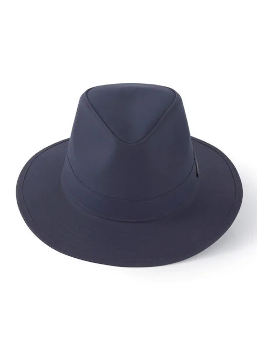 Darsham Wax Fedora - Navy