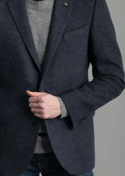 Donegal Tweed Jacket - Salt and Pepper Blue