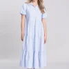Dovestone Dress - Blue and White Stripe