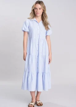 Dovestone Dress - Blue and White Stripe