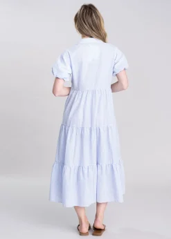 Dovestone Dress - Blue and White Stripe