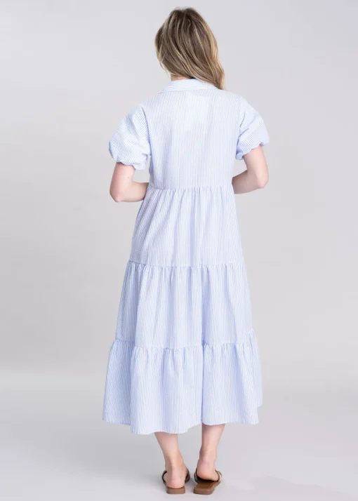 Dovestone Dress - Blue and White Stripe