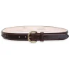 Drayton Feather Belt - Chocolate