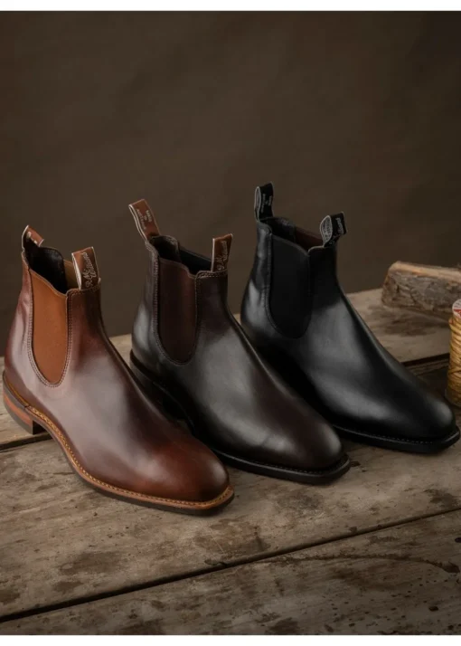 Dynamic Flex Comfort Craftsman Boots - Mid Brown Saddle