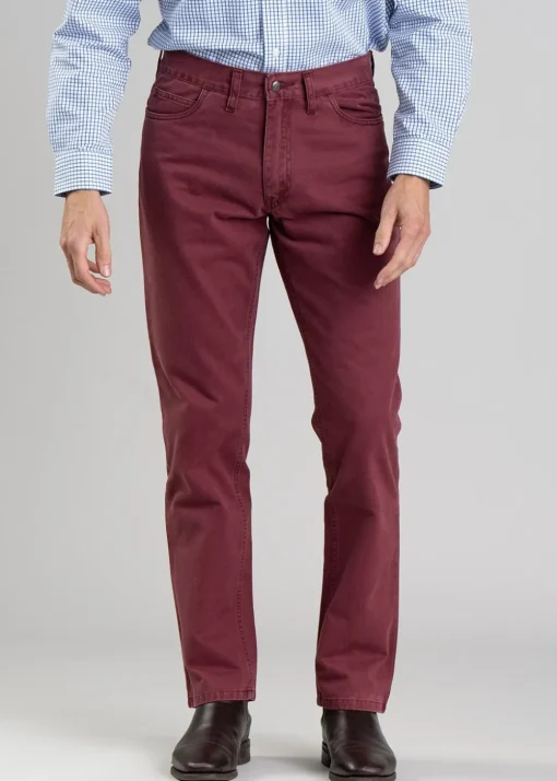 Eco Landye Twill Jeans - Mulberry
