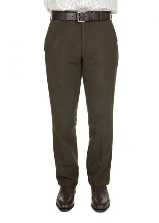 Epsom Moleskin Trousers - Olive