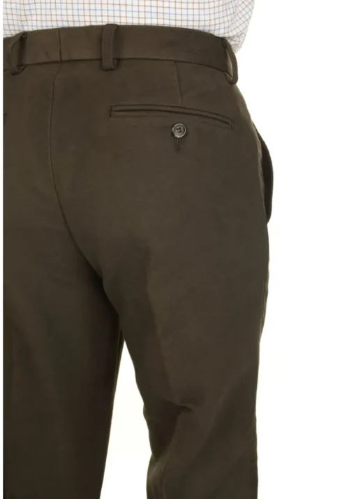 Epsom Moleskin Trousers - Olive