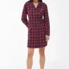 Etta Nightshirt - Small Red Tartan