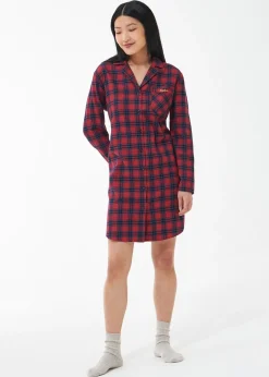 Etta Nightshirt - Small Red Tartan
