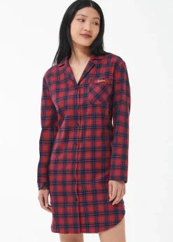 Etta Nightshirt - Small Red Tartan