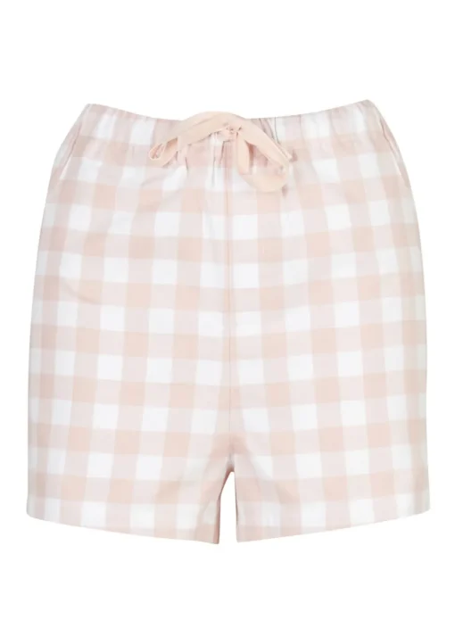 Etta Pyjama Set - Light Pink Gingham