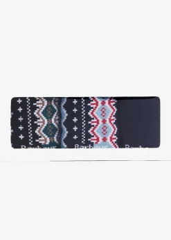 Fairisle Socks Gift Box - Blue Granite and Green Loch