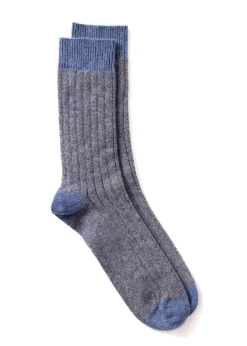 Felix Chevron Cashmere Socks