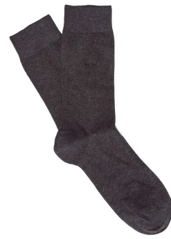 Fine Gauge Cotton Socks - Grey